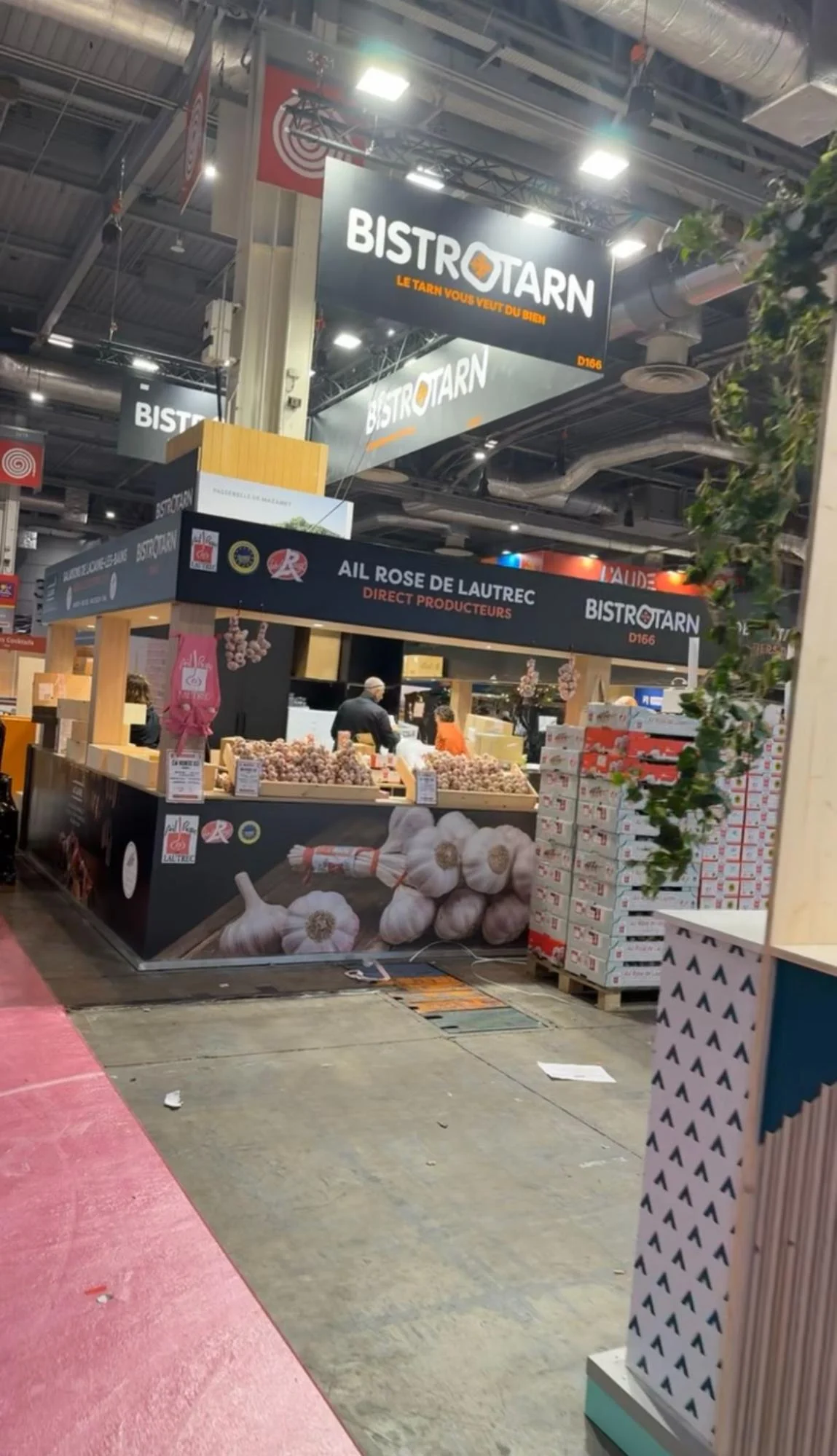 Stand vide "Bistrotarn" au salon de l'agriculture